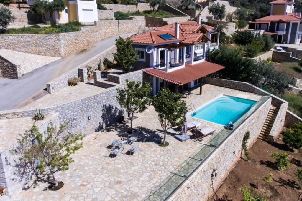 Apollo Romantic Sea View Villa Kivérion 外观 照片