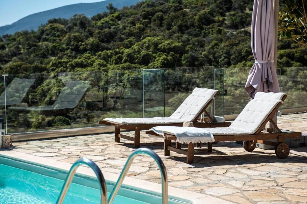 Apollo Romantic Sea View Villa Kivérion 外观 照片