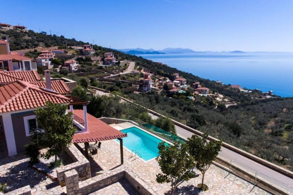 Apollo Romantic Sea View Villa Kivérion 外观 照片