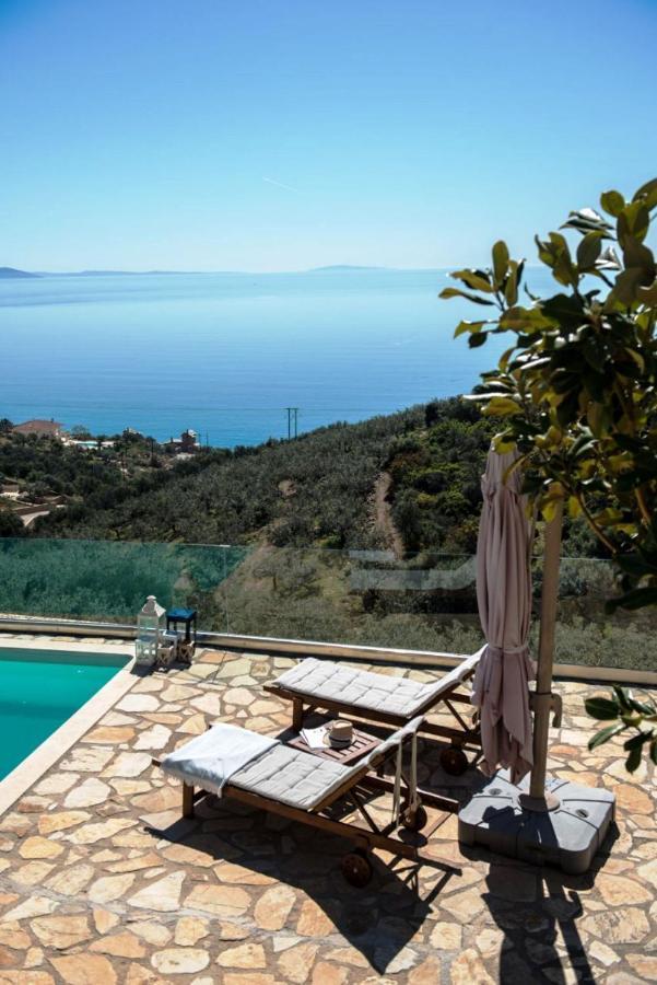 Apollo Romantic Sea View Villa Kivérion 外观 照片