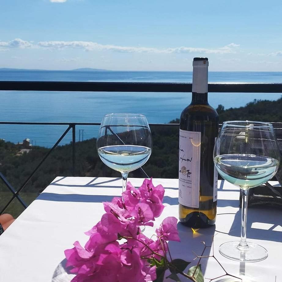 Apollo Romantic Sea View Villa Kivérion 外观 照片