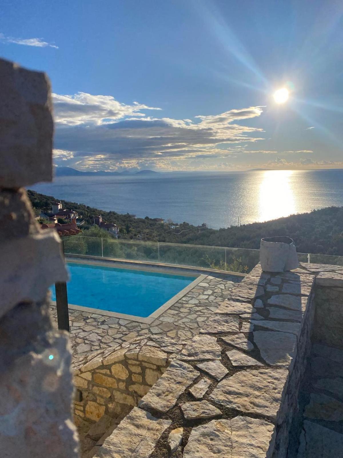 Apollo Romantic Sea View Villa Kivérion 外观 照片