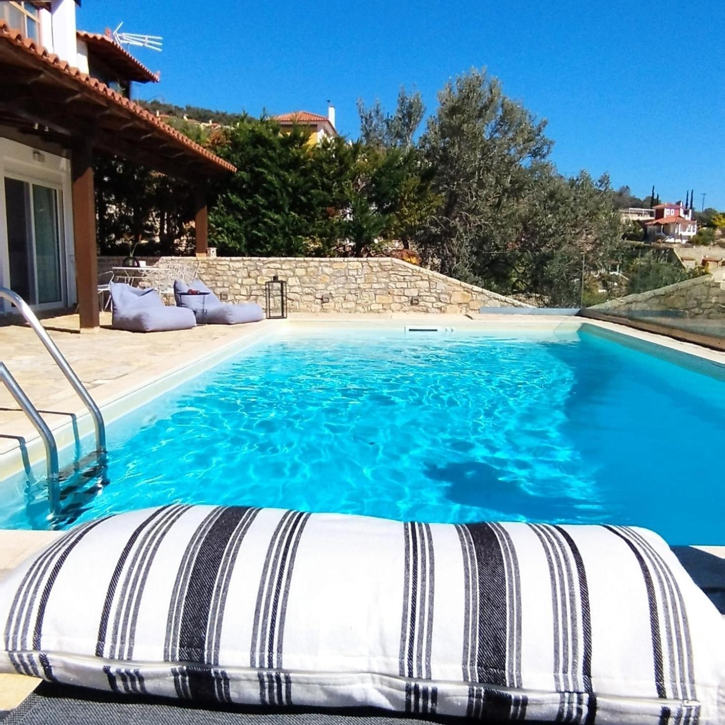 Apollo Romantic Sea View Villa Kivérion 外观 照片